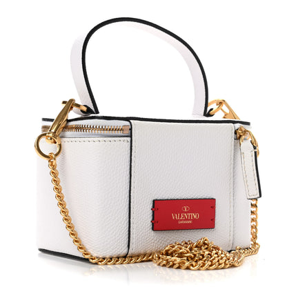 Valentino Garavani Grainy Calfskin VSling Vanity Case Optic White 2 of 4