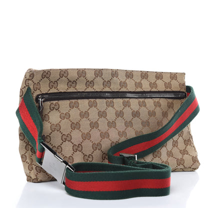 Gucci Monogram Web Belt Bag Dark Brown 3 of 9
