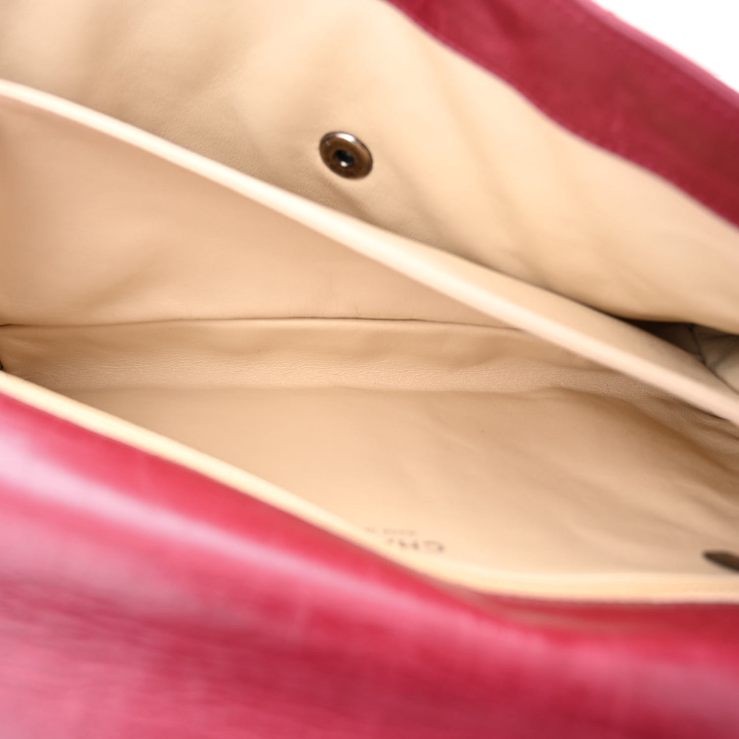 Glazed Calfskin Quilted Soft Boy Flap Red