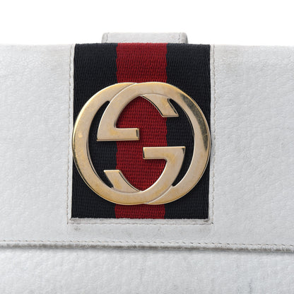 Gucci Calfskin Web Blondie Continental Wallet White 5 of 6