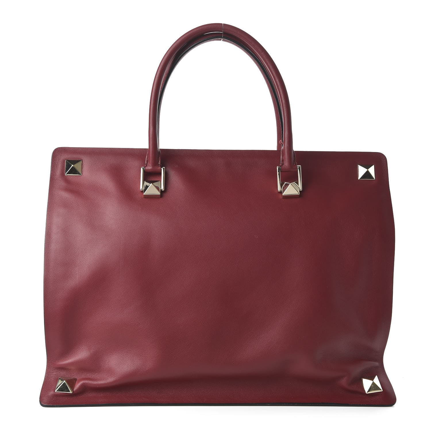 Valentino Garavani Vitello Macro Rockstud Runway Tote Scarlet 1 of 10