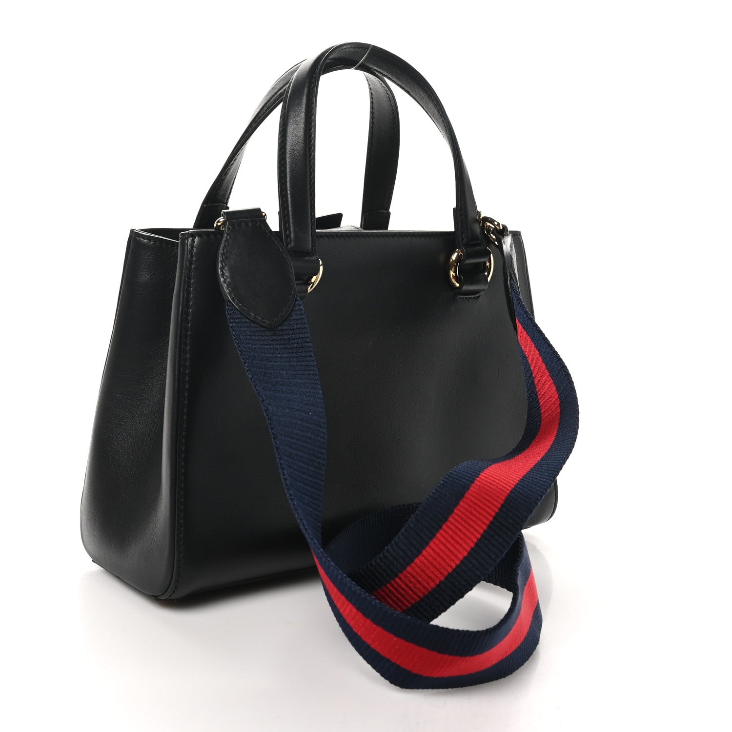 Gucci Calfskin Medium Sylvie Top Handle Tote Black 2 of 10