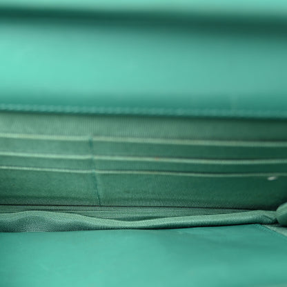 Chanel Patent Quilted Wallet On Chain WOC Green 5 of 11