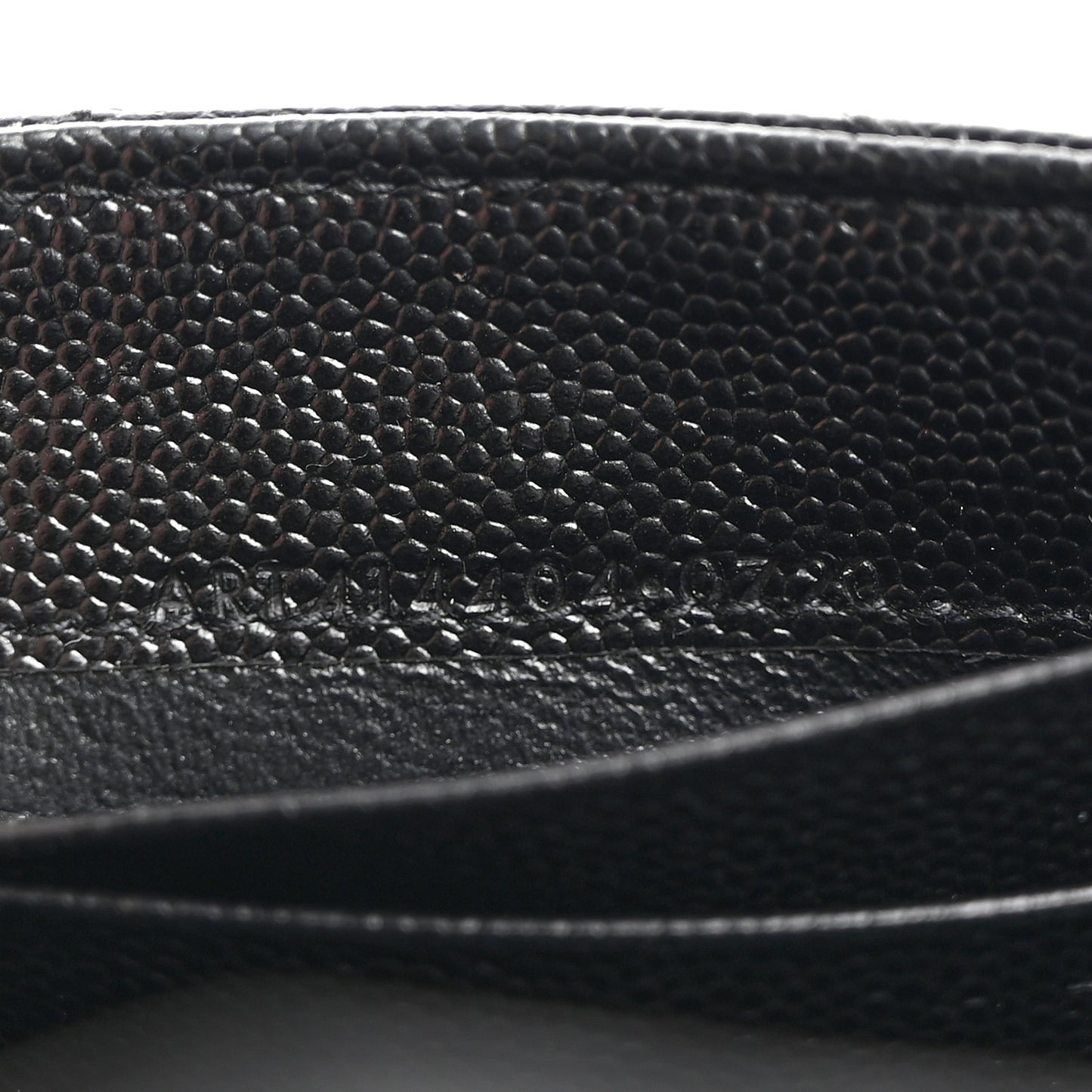 Grain De Poudre Matelasse Chevron Small Monogram Envelope Wallet Black