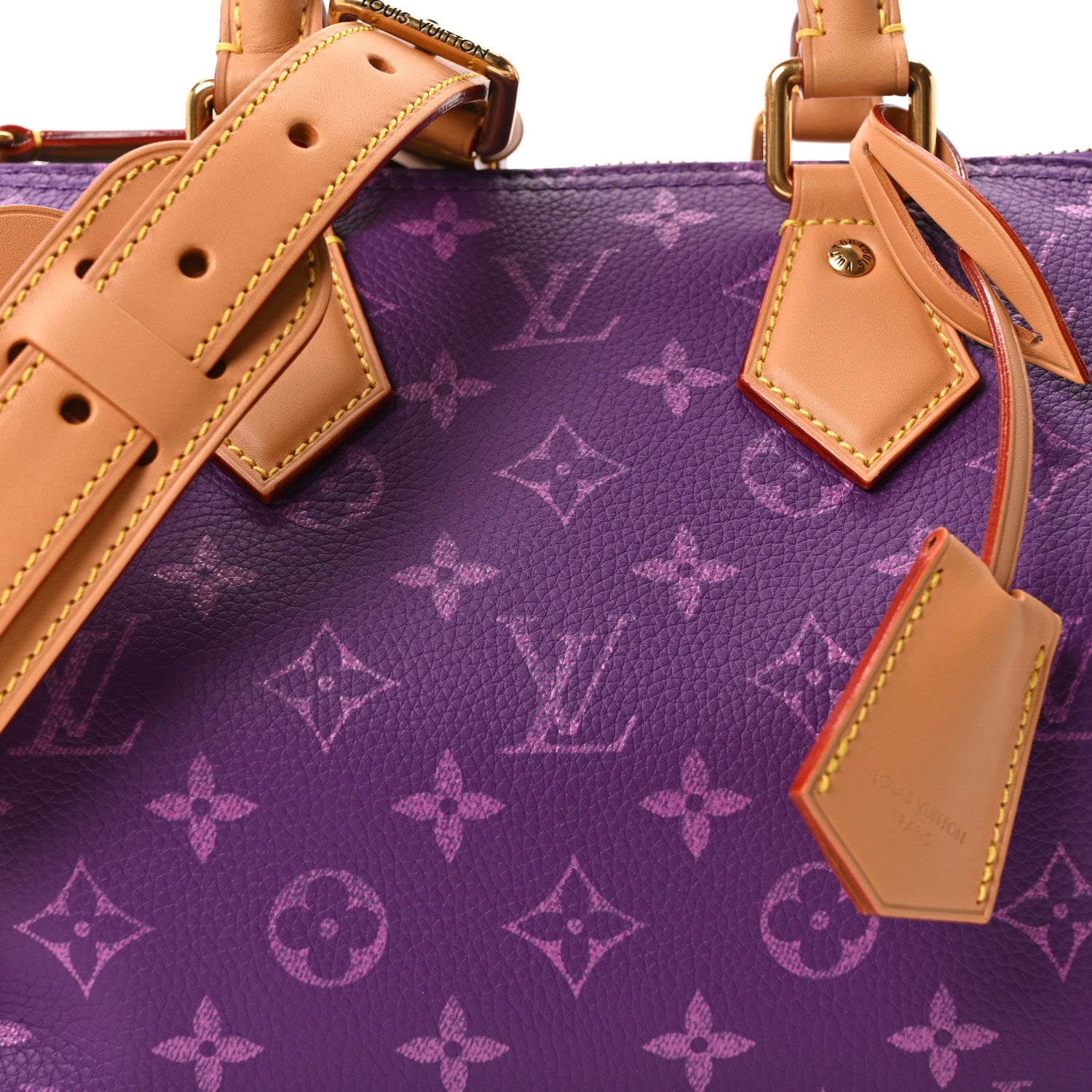 Louis Vuitton Calfskin Monogram Speedy P9 Bandouliere 25 Lotus Purple 8 of 10