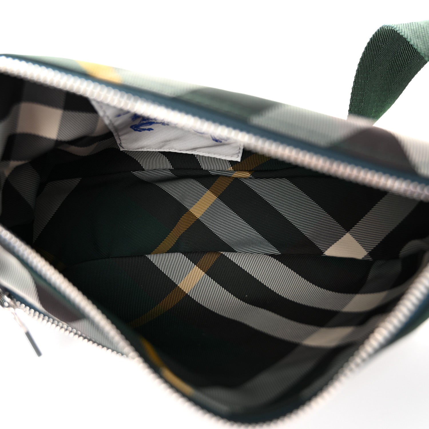 Burberry Nylon Shield Check Crossbody Bag Ivy 5 of 11