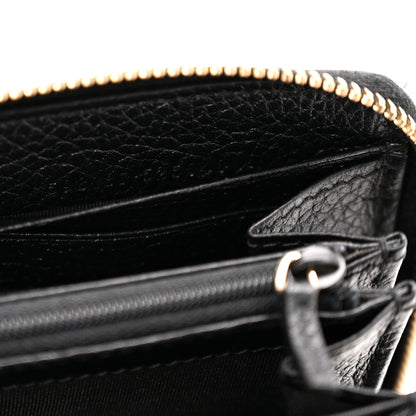 Gucci Pebbled Calfskin Soho Zip Around Wallet Black 7 of 11
