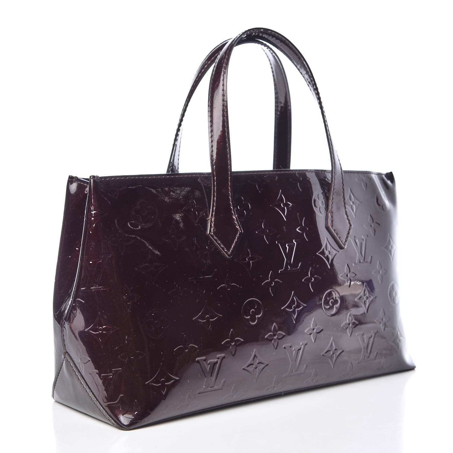 Louis Vuitton Vernis Wilshire PM Amarante 3 of 8