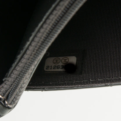 Chanel Patent Quilted Wallet On Chain WOC Dark Grey 8 of 8