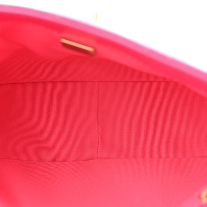 Chanel Shiny Caviar Quilted Small Chain Melody Flap Dark Pink 6 of 11
