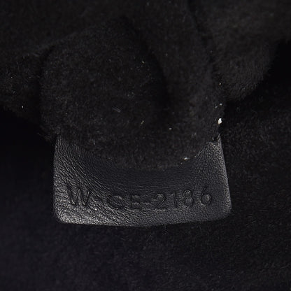 Celine Lambskin Calfskin Band Twisted Cabas Black 7 of 8