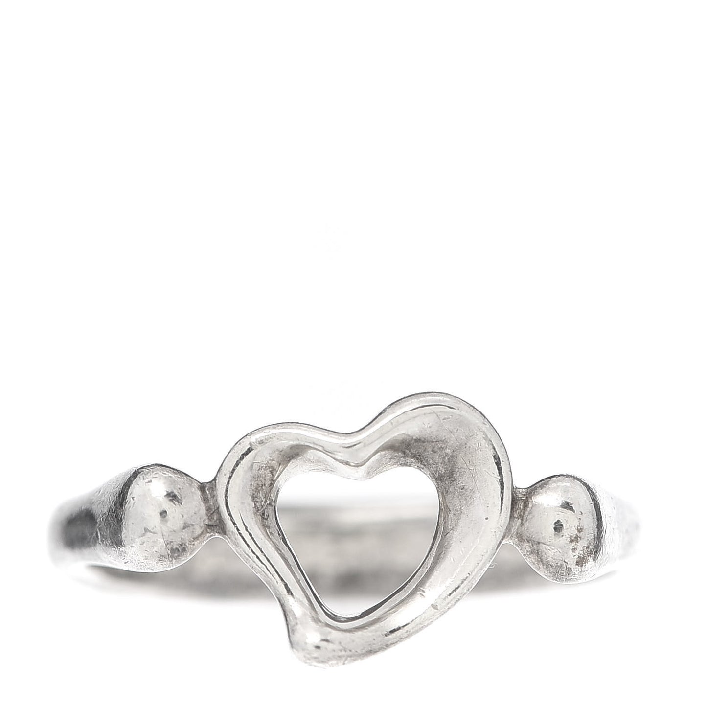 Sterling Silver Elsa Peretti Open Heart Ring 49 5