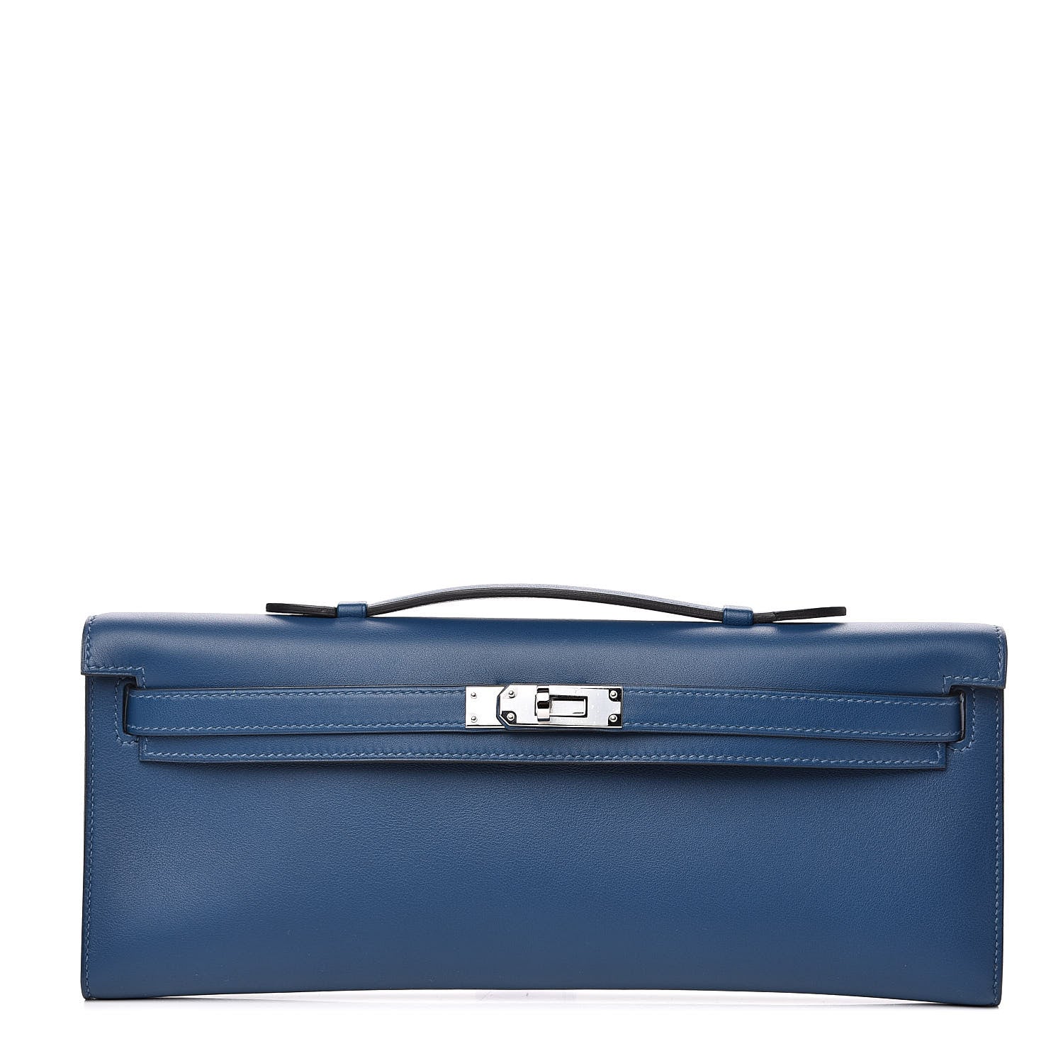 Hermes Swift Kelly Cut Clutch Pochette Deep Bleu 1 of 21