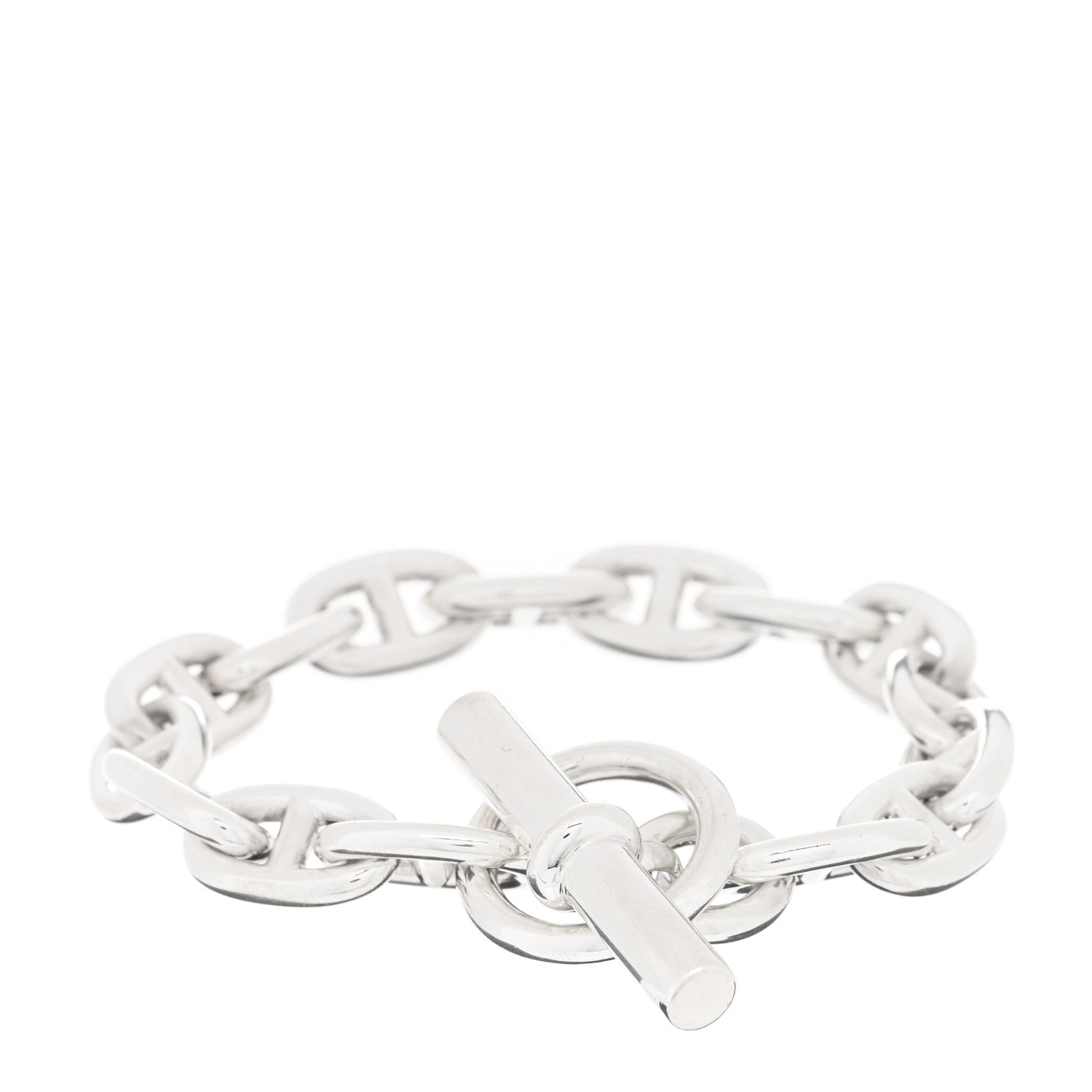 Hermes Sterling Silver MM Chaine d'Ancre Bracelet 2 of 3