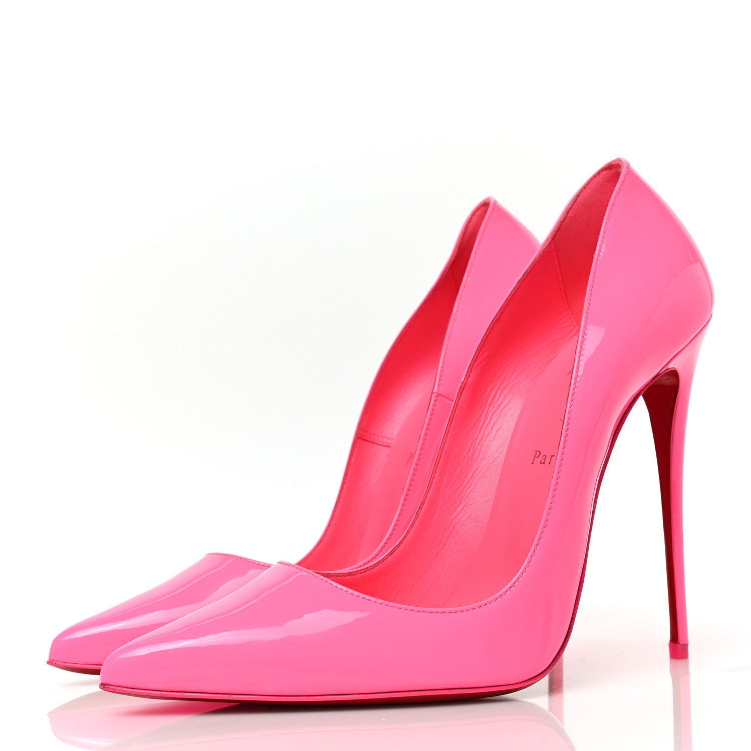 Christian Louboutin Patent So Kate 120 Pumps 41 Shocking Pink 3 of 7