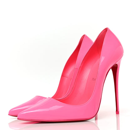Christian Louboutin Patent So Kate 120 Pumps 41 Shocking Pink 3 of 7