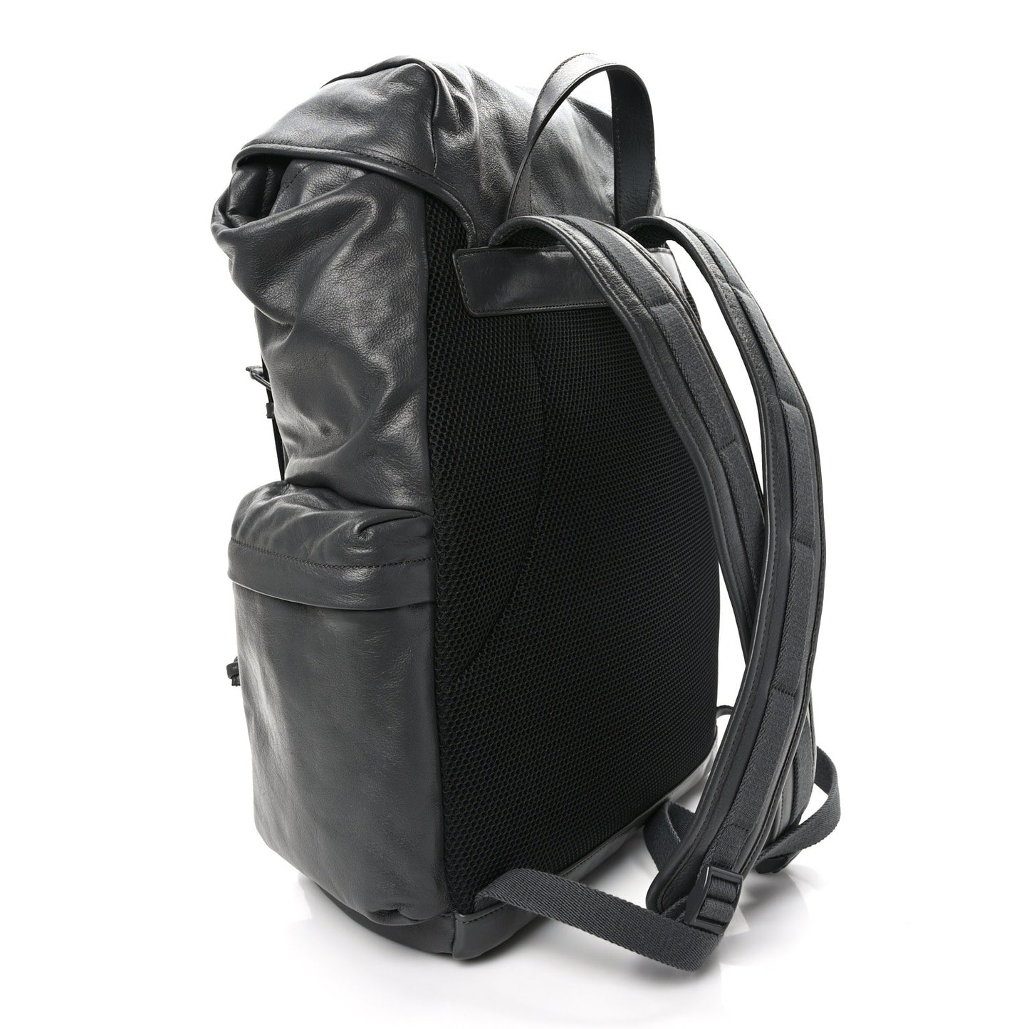 Calfskin Monochrome Double G Backpack Grey
