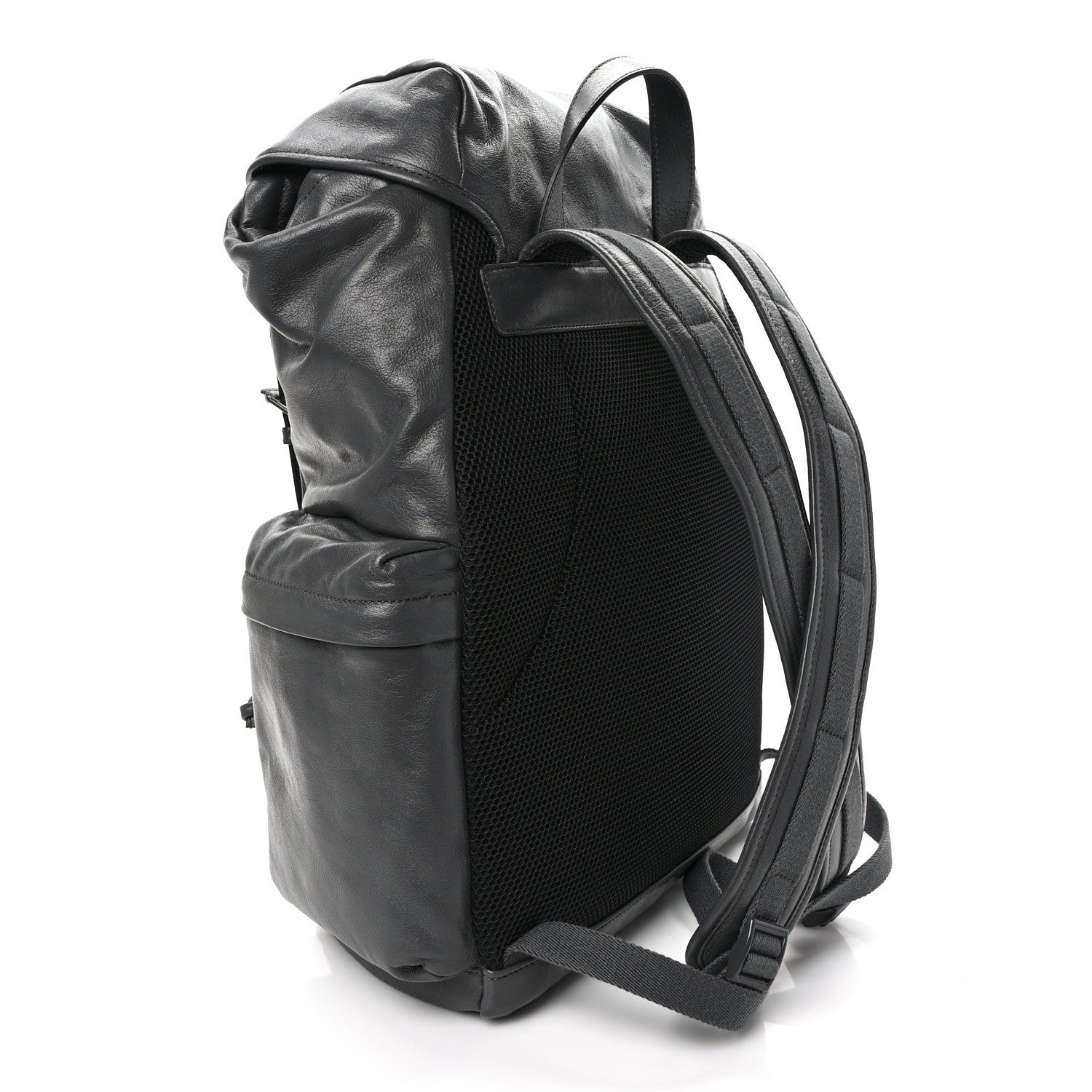 Gucci Calfskin Monochrome Double G Backpack Grey 3 of 11