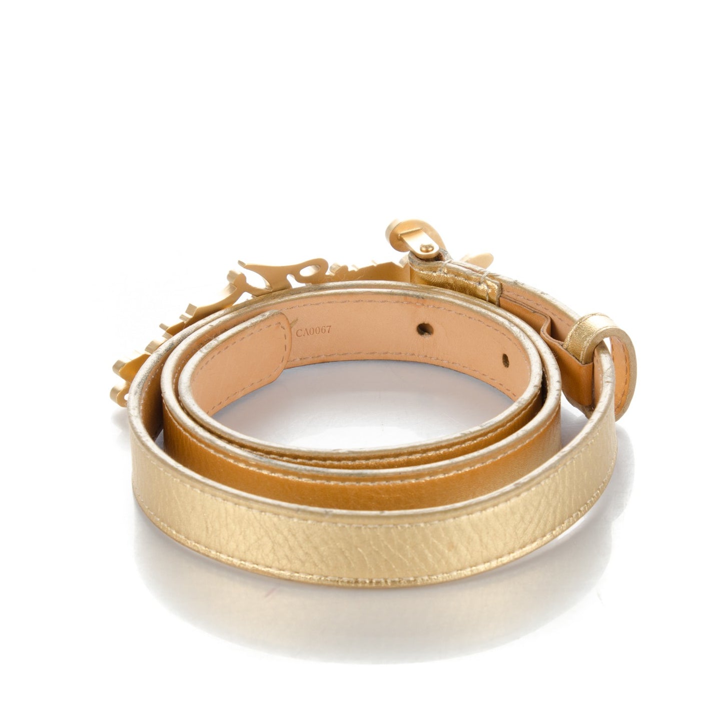Signature LV Initiales Belt Gold 80 32