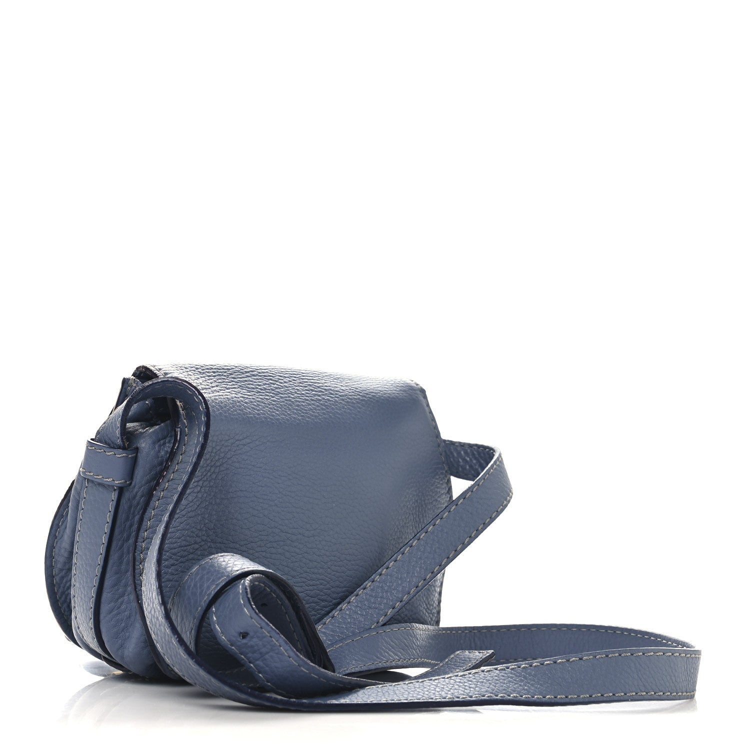 Chloe Calfskin Small Marcie Round Crossbody Bag Royal Navy 3 of 12