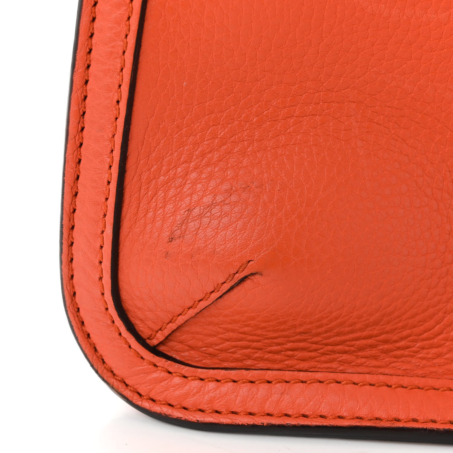 Gucci Cellarius Calfskin Medium Bamboo Daily Flap Shoulder Bag New Dark Orange 11 of 16