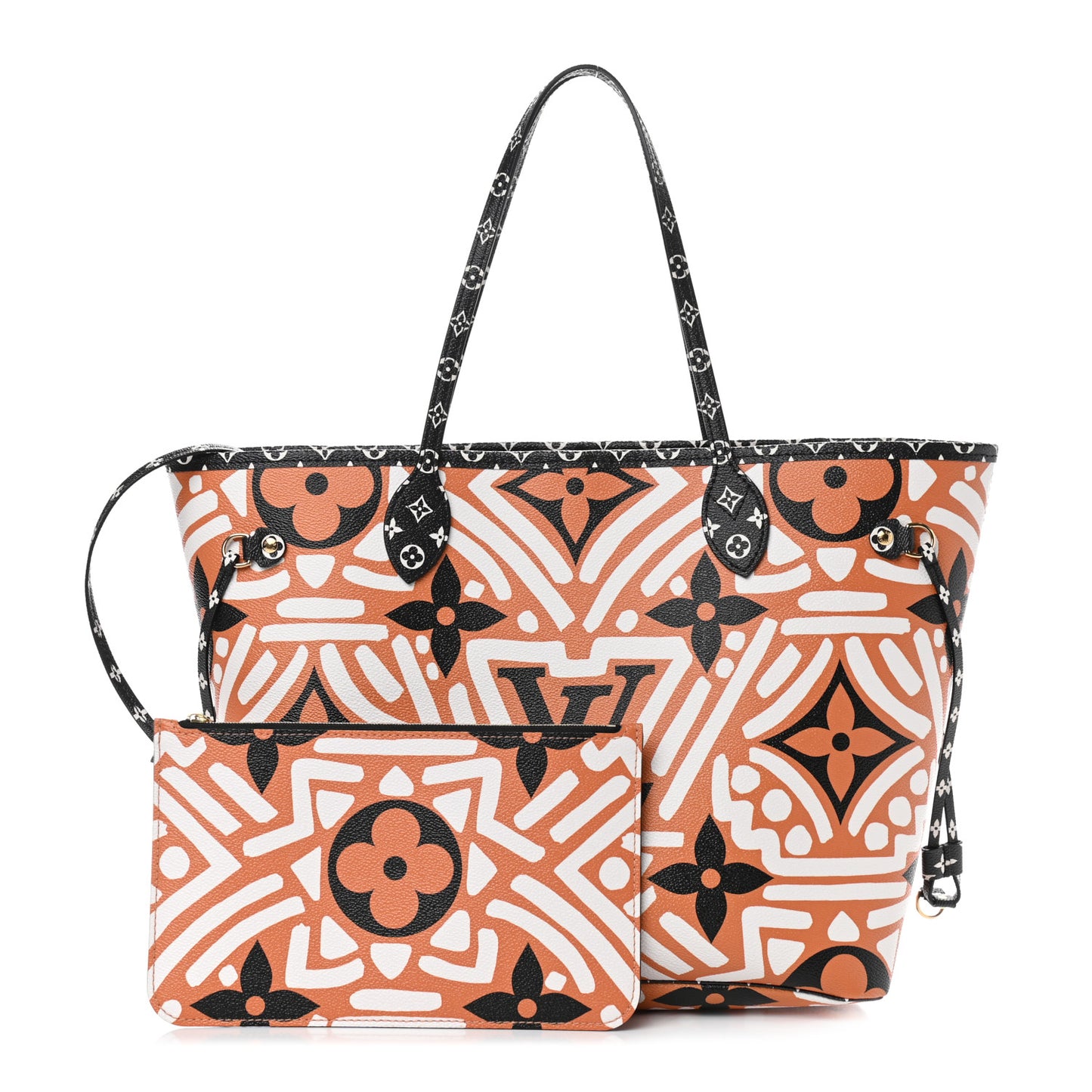 Monogram Giant Crafty Neverfull MM Creme Caramel