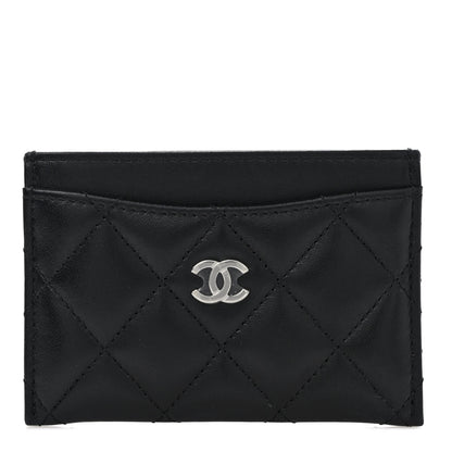 Chanel Lambskin Quilted Card Holder Black 1 of 8