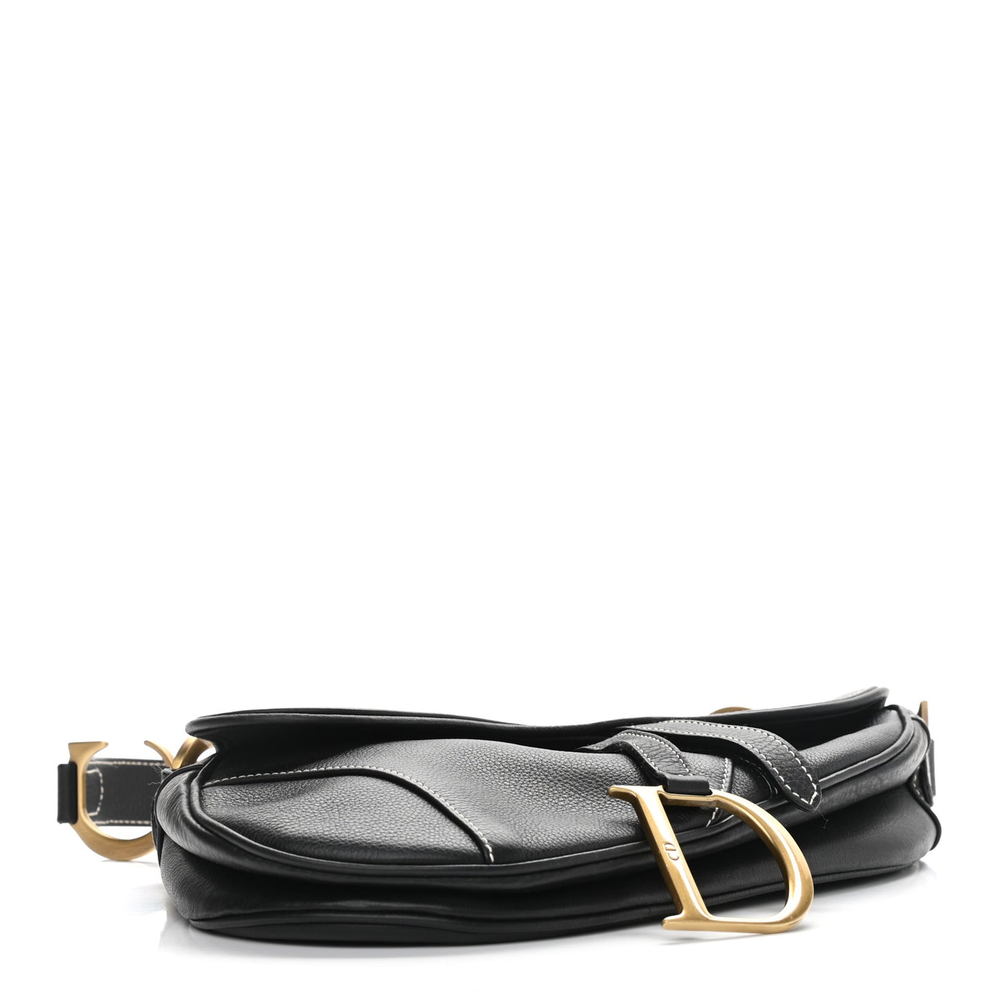 Calfskin Saddle Bag Black