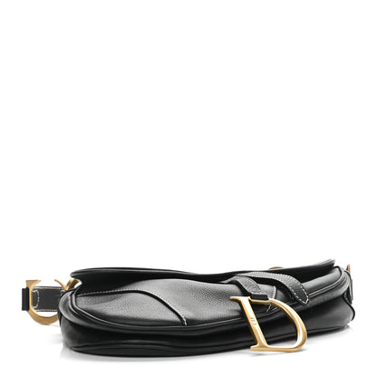 Christian Dior Calfskin Saddle Bag Black 3 of 9