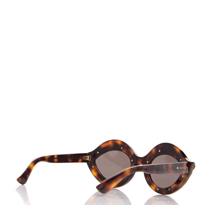 Gucci Acetate Crystal Studded Cat Eye Sunglasses GG0045S Tortoise 4 of 8