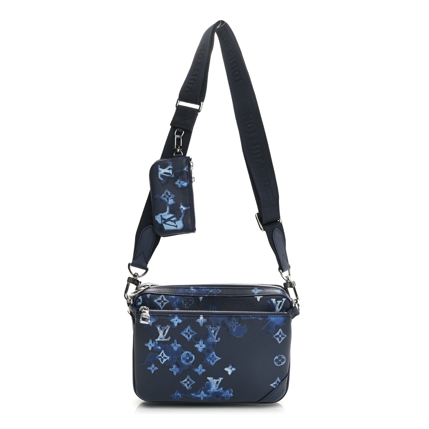 Louis Vuitton Monogram Ink Watercolor Trio Messenger Bag Blue 1 of 10