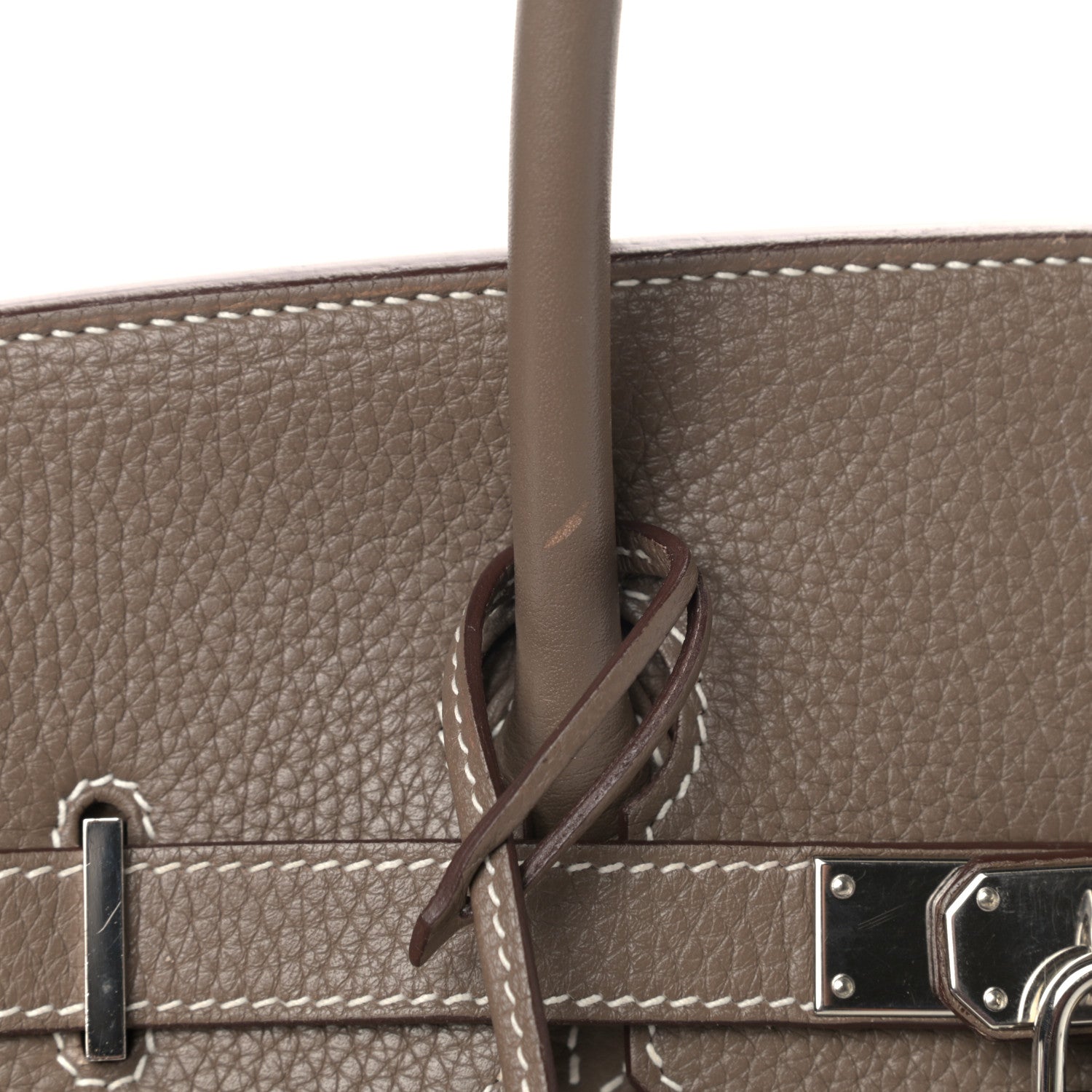 Hermes Taurillon Clemence Birkin 35 Etoupe 15 of 17