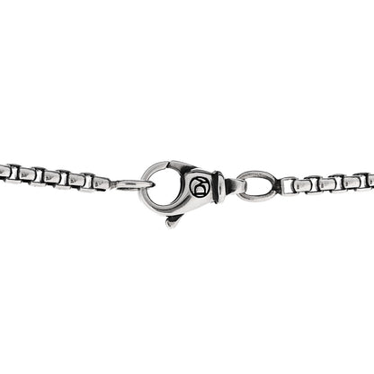 David Yurman Sterling Silver Chevron Cross Pendant Necklace 5 of 6