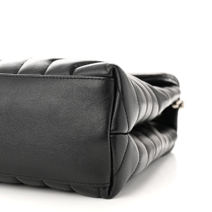 Saint Laurent Calfskin Y Quilted Monogram Medium Loulou Chain Satchel Black 10 of 10