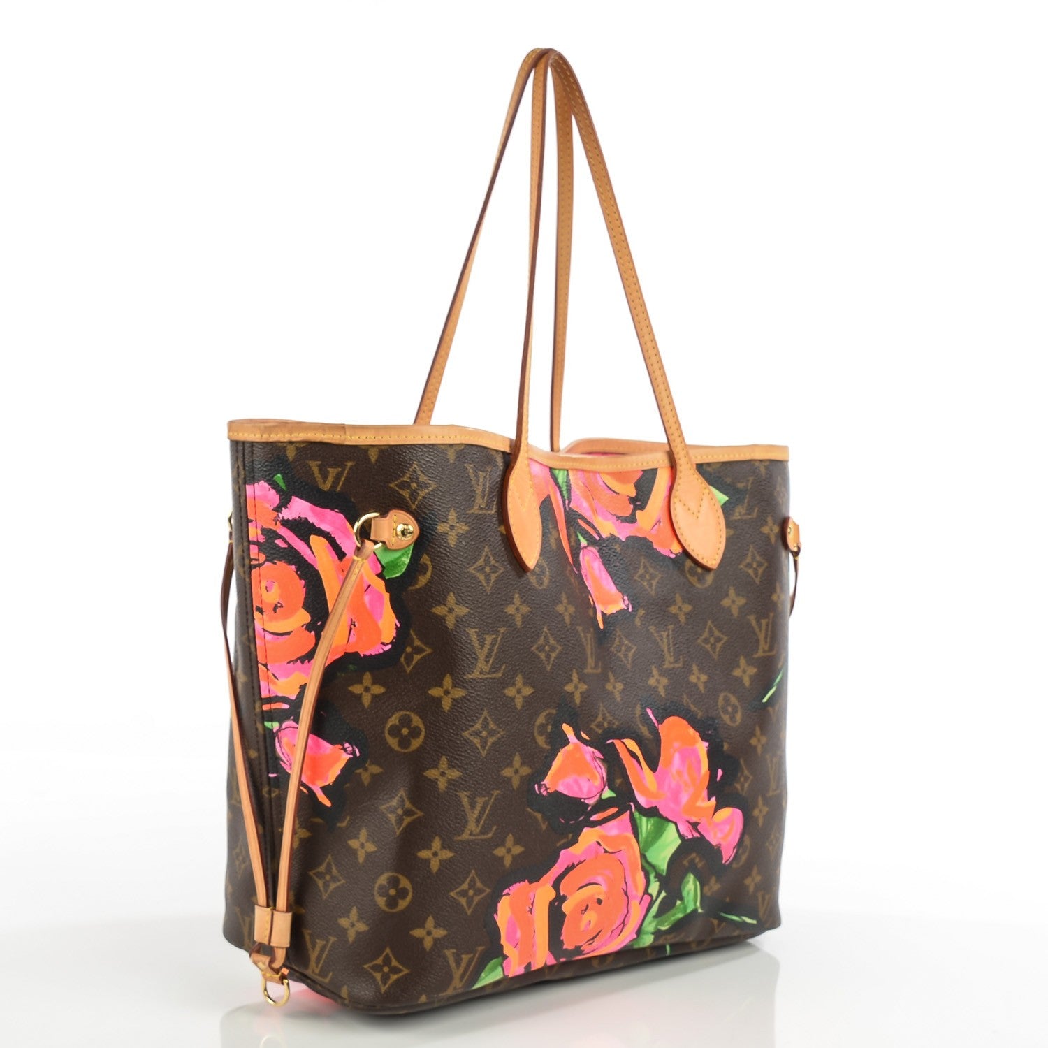 Louis Vuitton Monogram Roses Neverfull MM 3 of 7