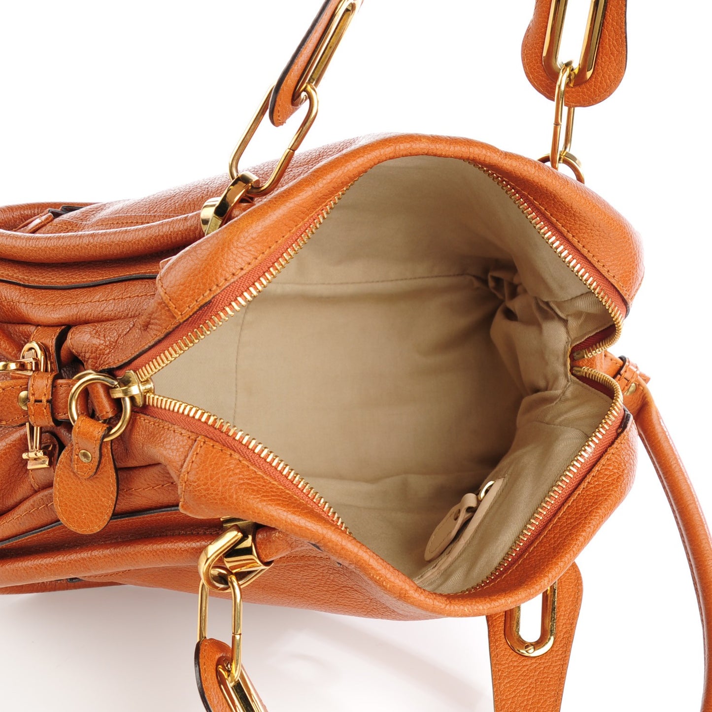 Calfskin Medium Military Paraty Caramel