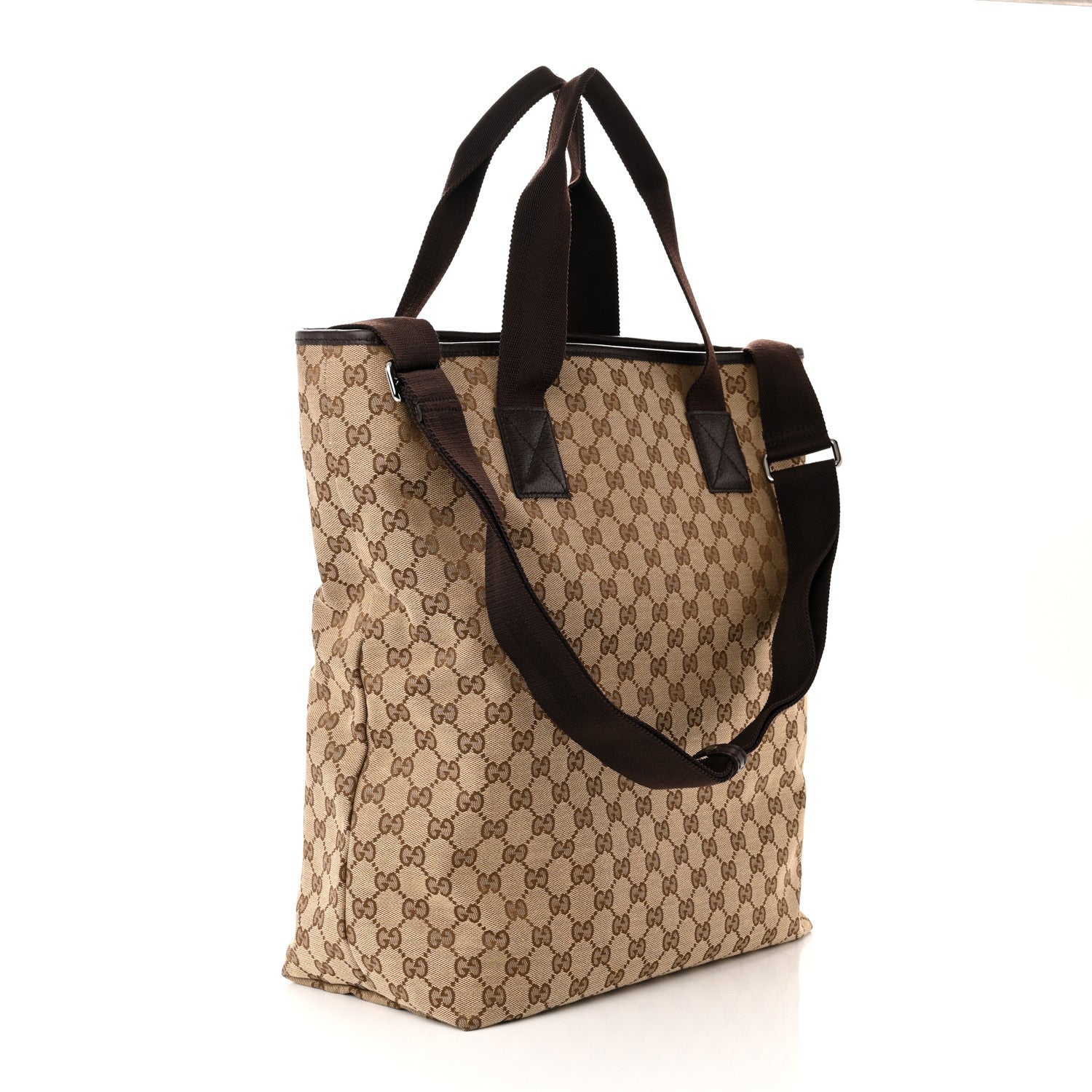 Gucci GG Monogram Medium Handle Vertical Tote Brown 3 of 12