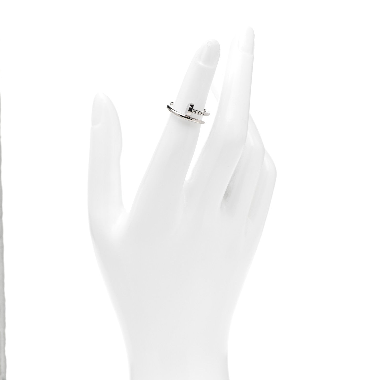 Cartier 18K White Gold Small Juste Un Clou Ring 48 4.5 2 of 6