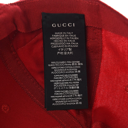 Gucci X MLB Cotton NY Yankees Baseball Hat 57-61 Red 8 of 16