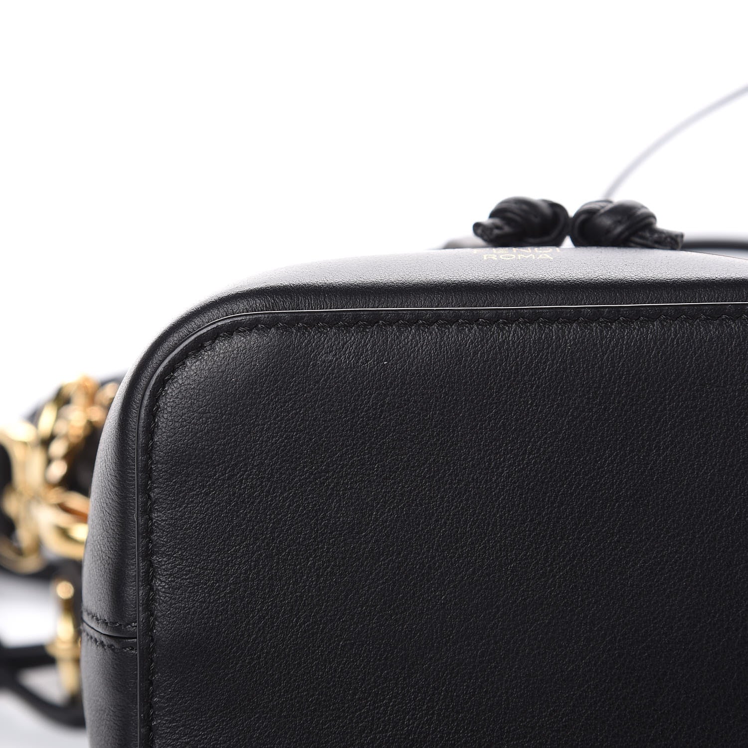 Fendi TPU FF Vitello Grace F is Fendi Mini Mon Tresor Bucket Bag Black 11 of 11