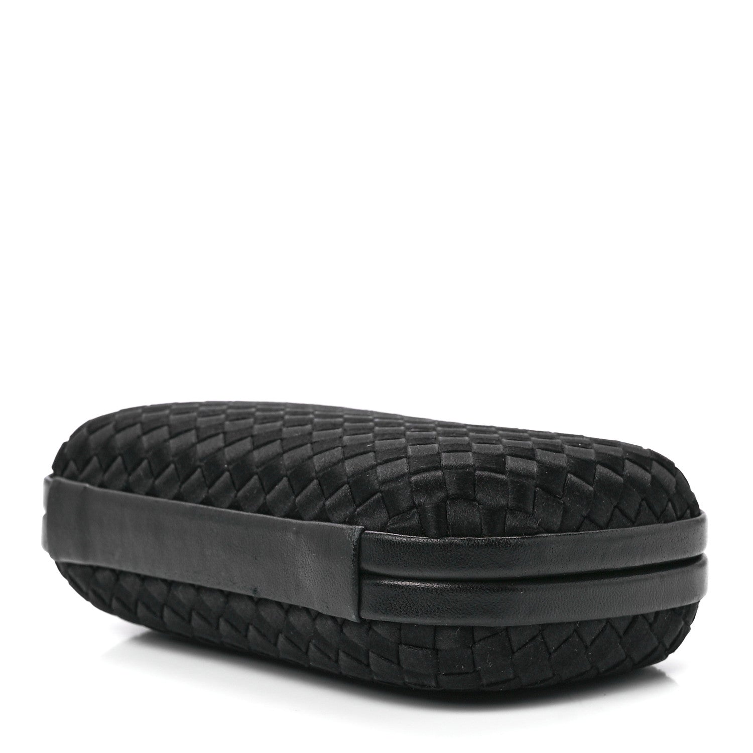 Bottega Veneta Satin Intreccio Impero Knot Clutch Black 9 of 11