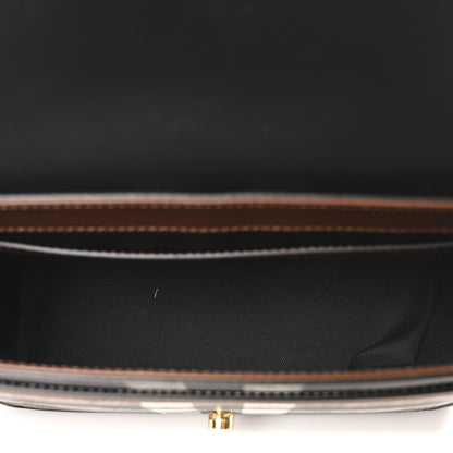 Burberry Calfskin Giant Check E-Canvas Note Crossbody Bag Dark Birch Brown 5 of 9