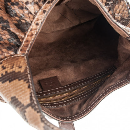 Gucci Python Medium Jackie O Bouvier Hobo 5 of 8