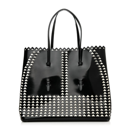 Alaia Patent Laser Cut Tote Black 3 of 10
