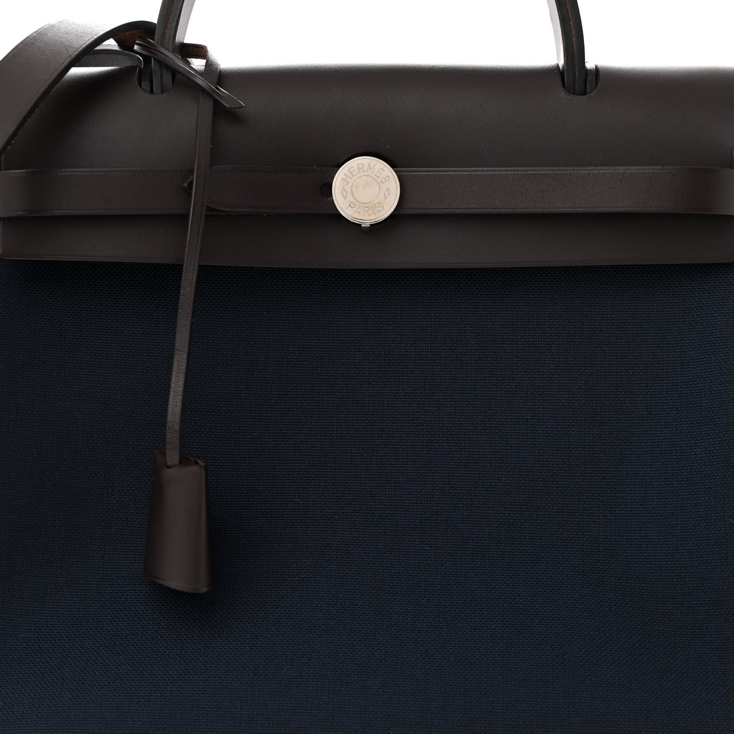 Hermes Toile Vache Hunter Herbag Zip PM Bleu Marine Ebene 9 of 12