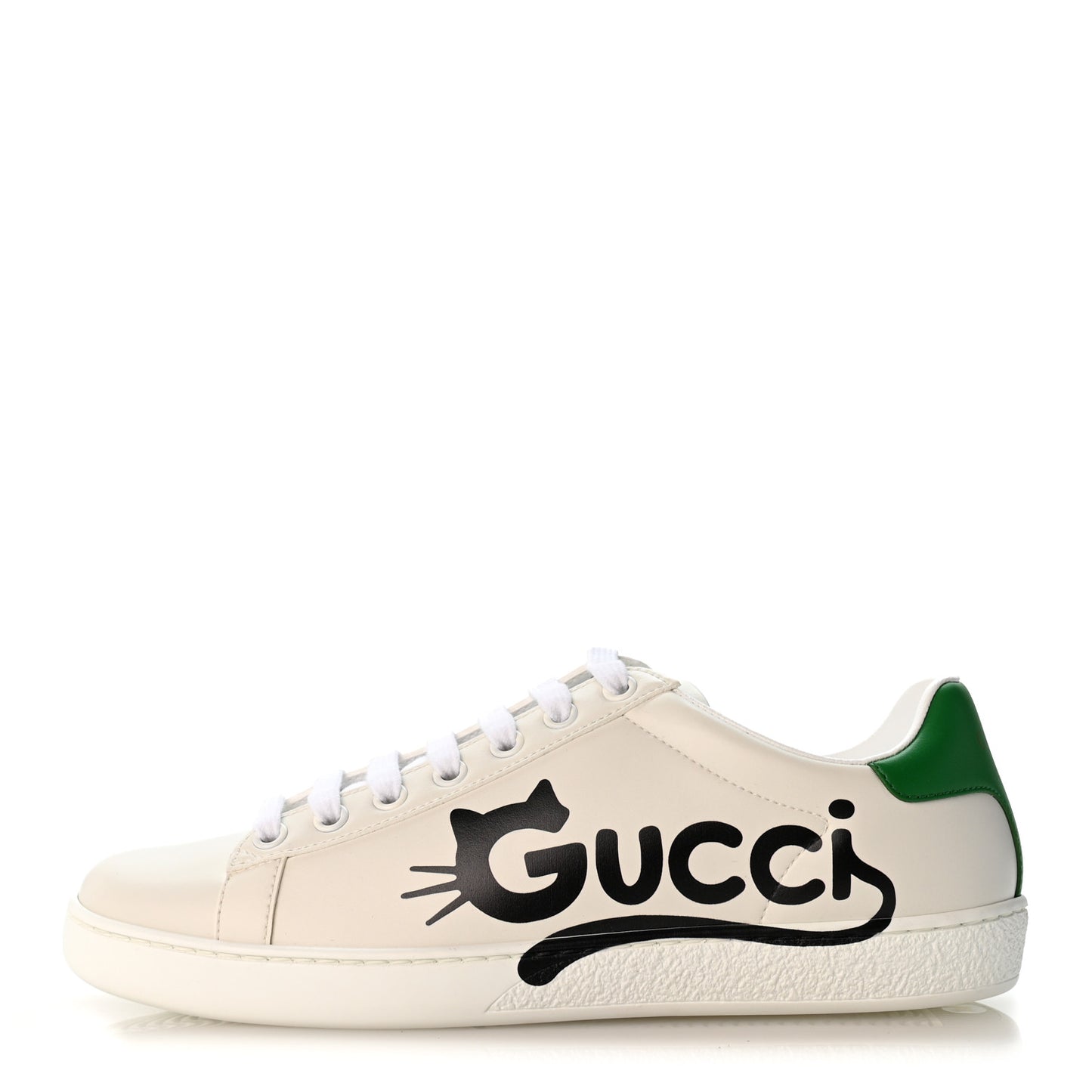 Evolution Calfskin Cat Womens Ace Sneakers 36.5 White New Shamrock