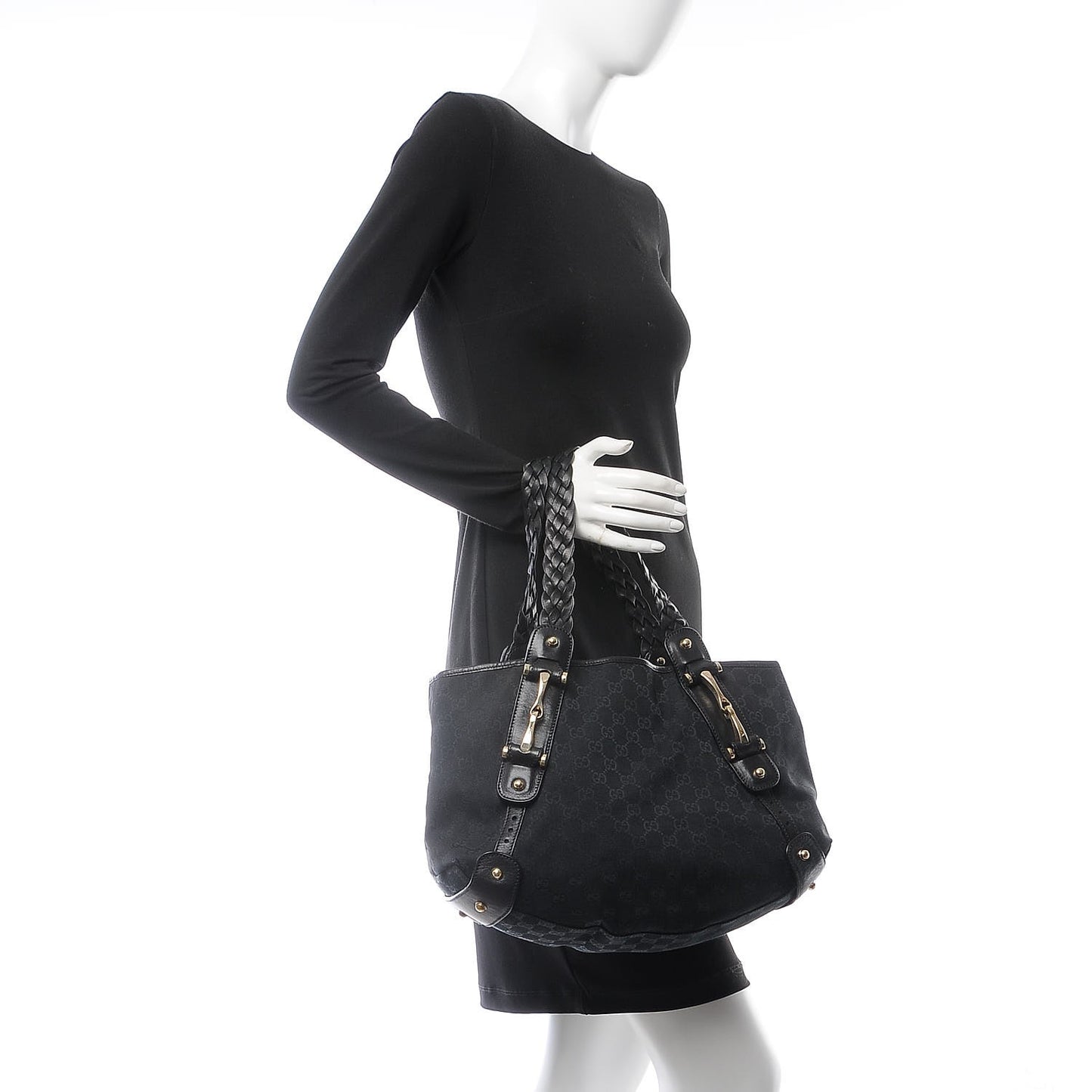 Monogram Small Pelham Shoulder Bag Black