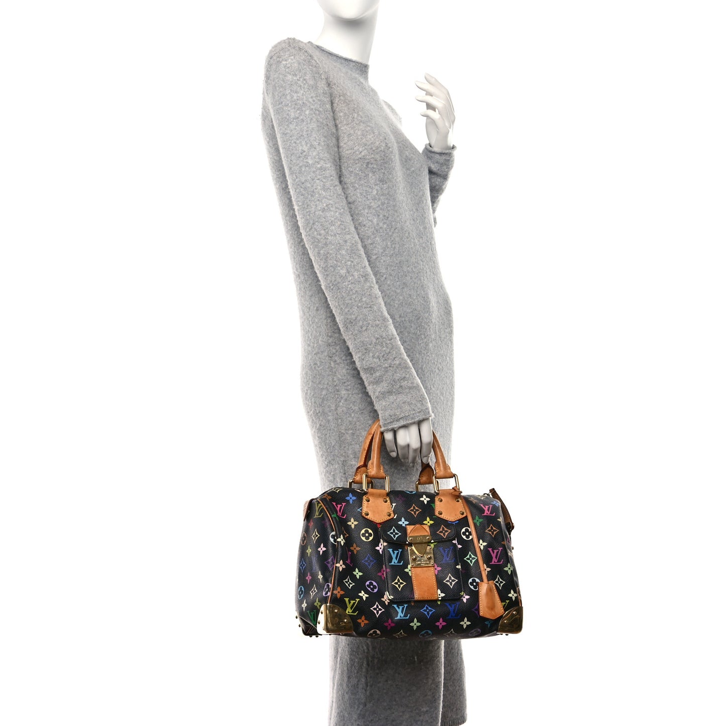 LOUIS VUITTON Monogram Multicolor Speedy 30 Black