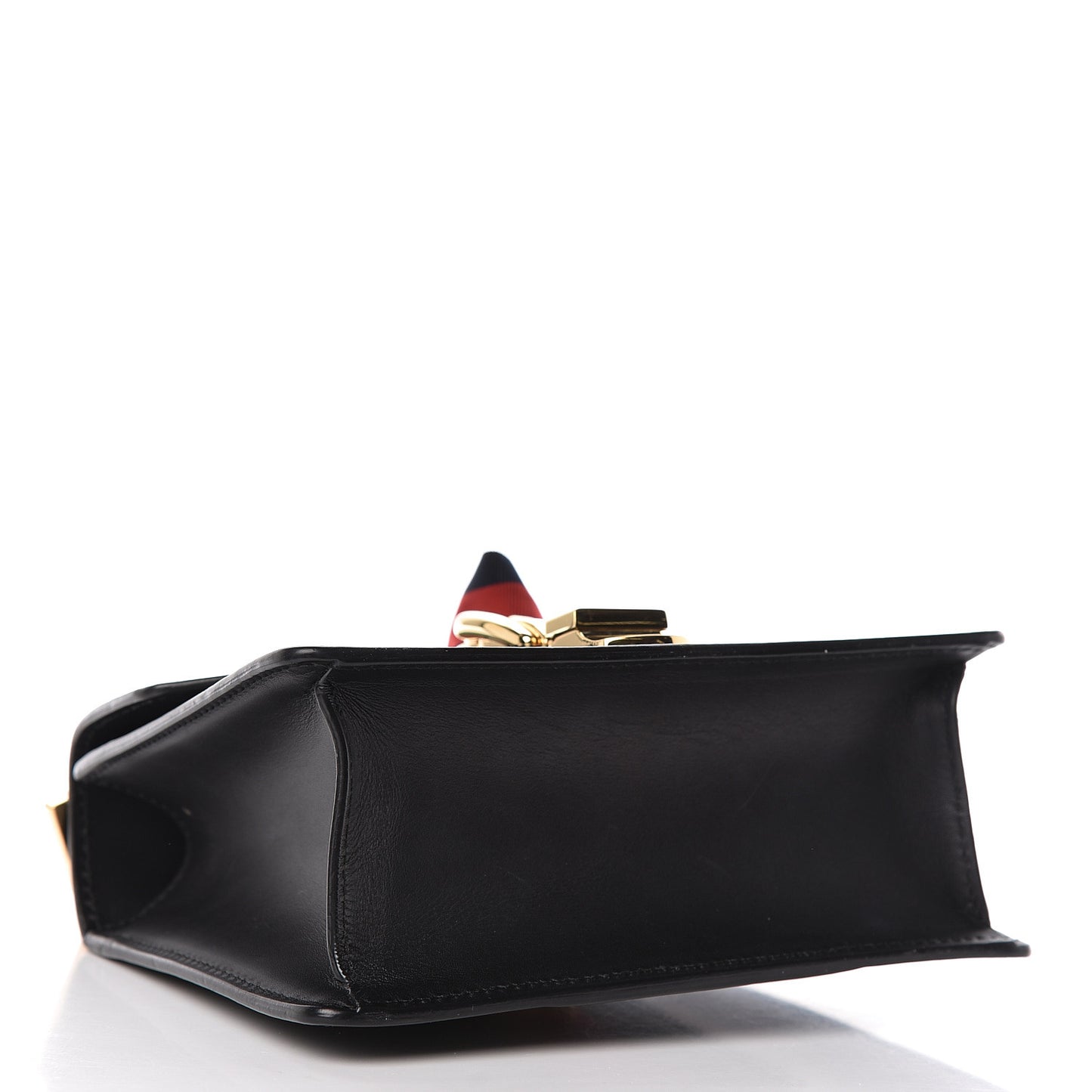 Calfskin Mini Sylvie Chain Shoulder Bag Black