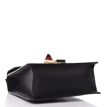 Gucci Calfskin Mini Sylvie Chain Shoulder Bag Black 4 of 11